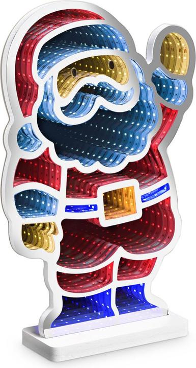 Produktbild Idena LED Infinity Mirror Weihnachtsmann 25x8x40cm