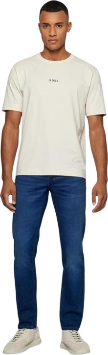 Actual product image BOSS Mens Leather Patch Tapered Jeans (29)