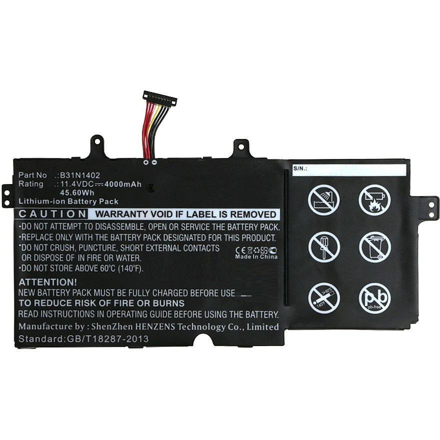 Thumbnail - CoreParts Laptop Battery for Asus (1 Zellen, 4000 mAh), Notebook Akku, Schwarz