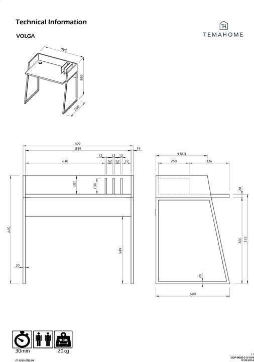 Actual product image Temahome Volga (90 x 88.5 cm)