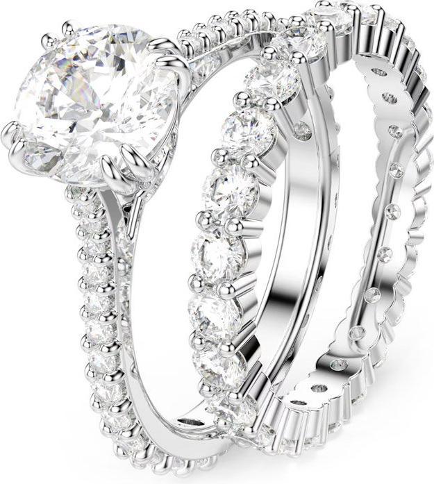 Produktbild Swarovski Constella Princess Ring Set Silber (52)