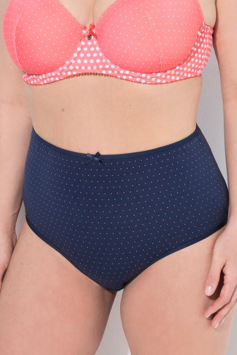 Produktbild Ulla Popken Maxislips, 5er-Pack, Punkte/einfarbig (42, 44)