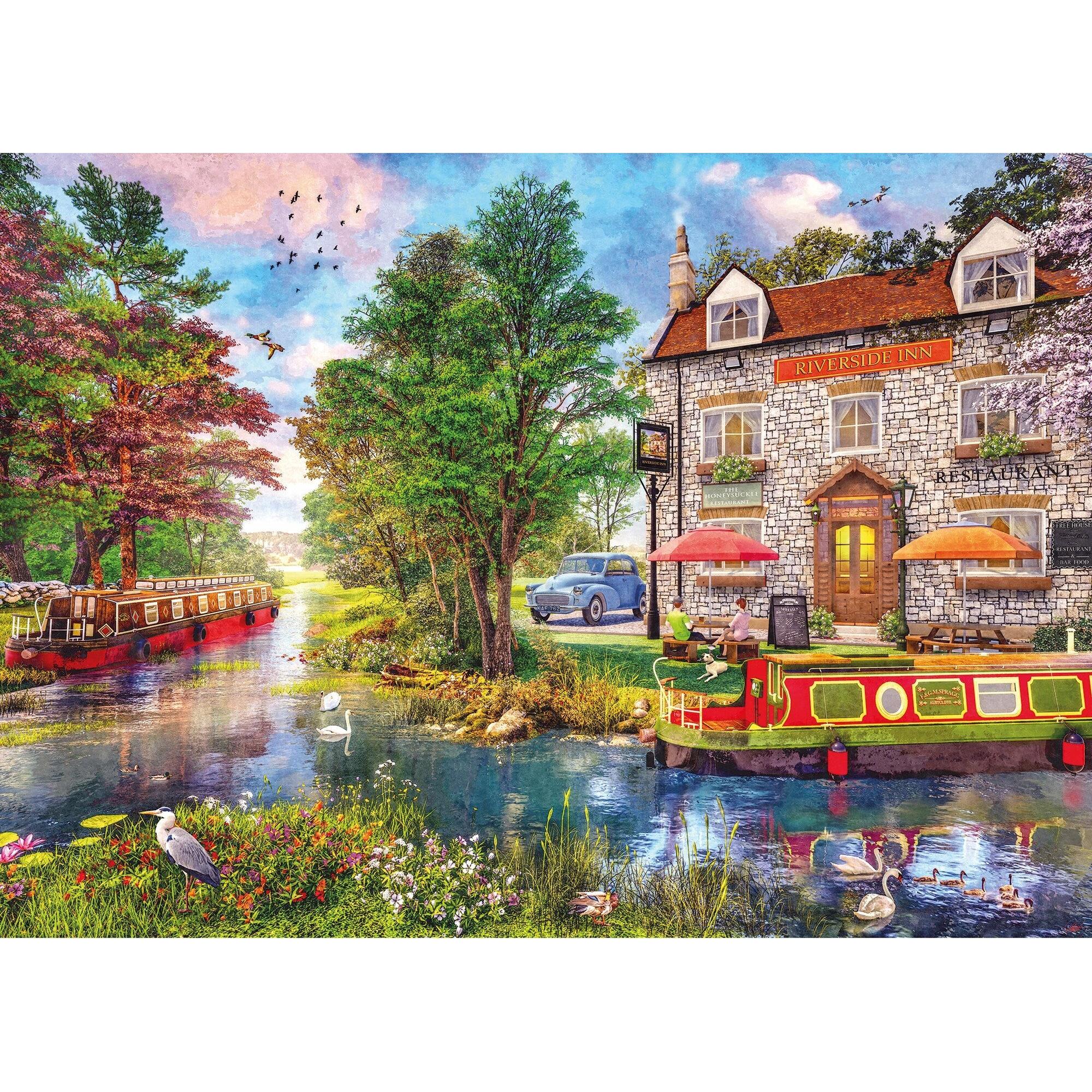 Thumbnail - Gibsons Puzzle Hotel Riverside XXL 100 Teile (100 Teile)