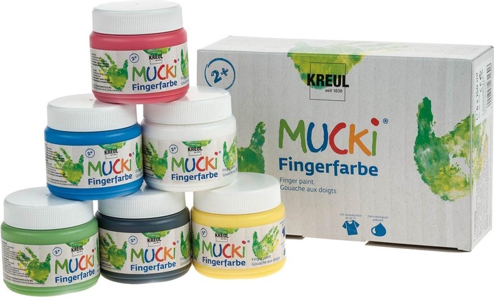 Produktbild Kreul MUCKI Fingerfarben (Bunt, 900 ml)