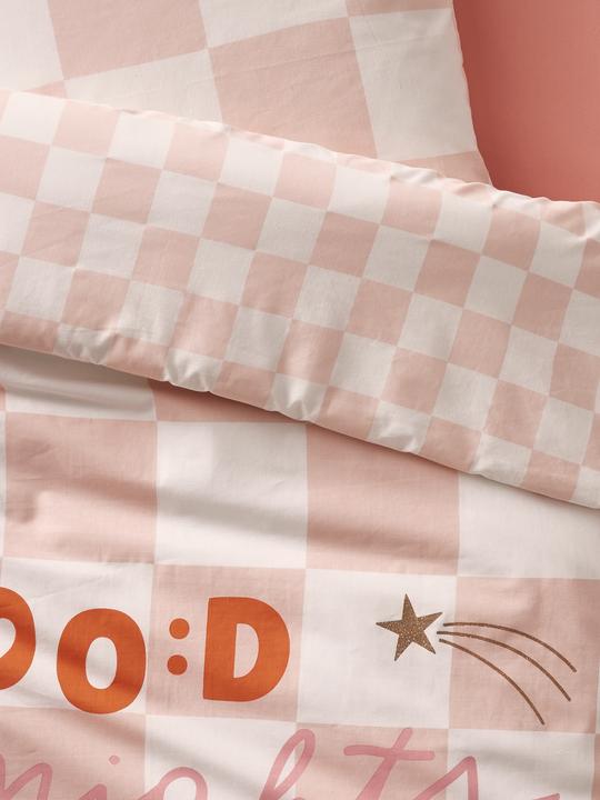 Image du produit Vertbaudet Kinder Bettwäsche-Set GOOD VIBES mit Recycling-Baumwolle