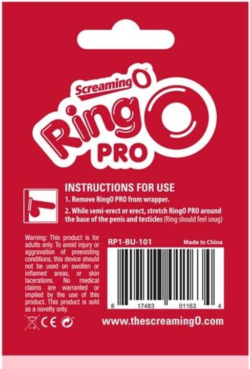 Immagine prodotto Screaming O Anello Rosso Ringo Pro XL