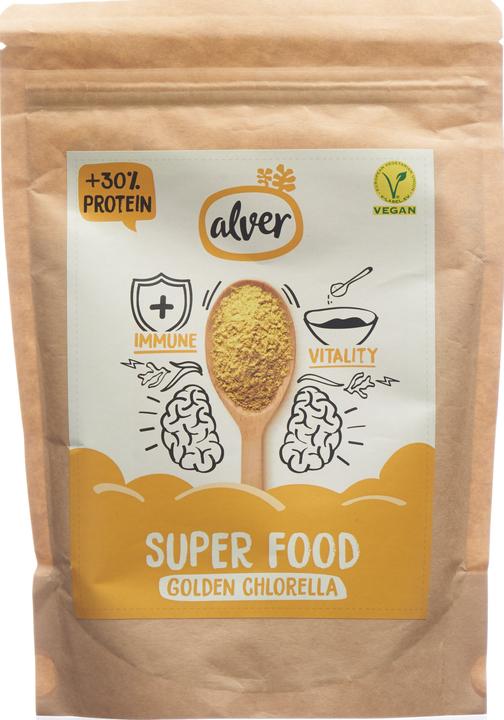 Actual product image Alver Golden Chlorella - Microalgae Protein Powder - Superfood - 250g (1 pcs., Powder, 250 g)