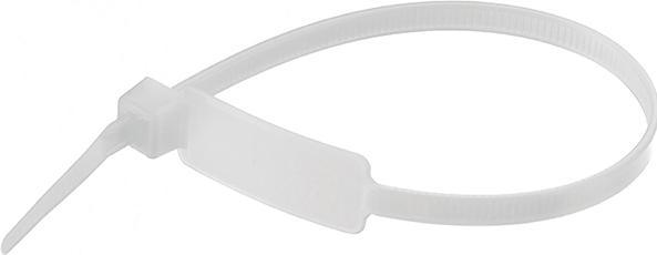 Image du produit HellermannTyton Collier de serrage pour marqueur de câble 28x12,5mm (Serre-câbles en plastique, 203 mm, 100 pcs)