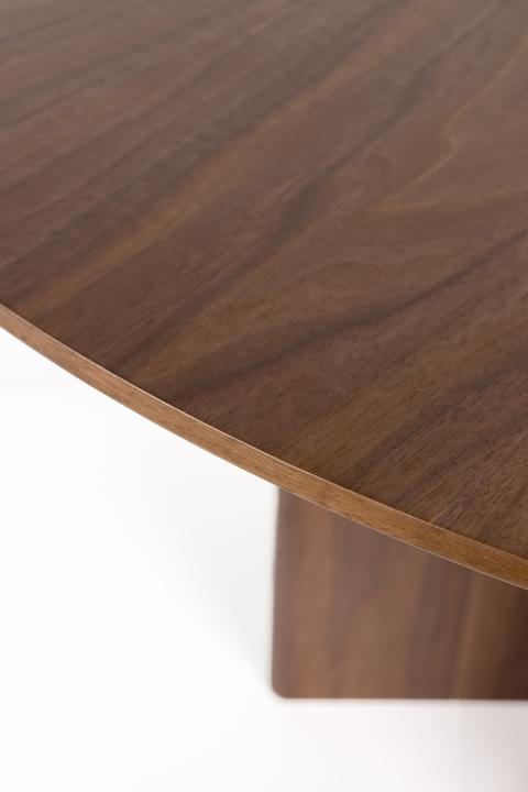 Image du produit White Label Living Dining Table Laurent Walnut (120 x 75 cm)