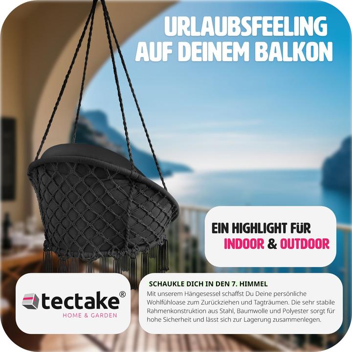 Immagine prodotto tectake Poltrona sospesa Samira (150 kg)