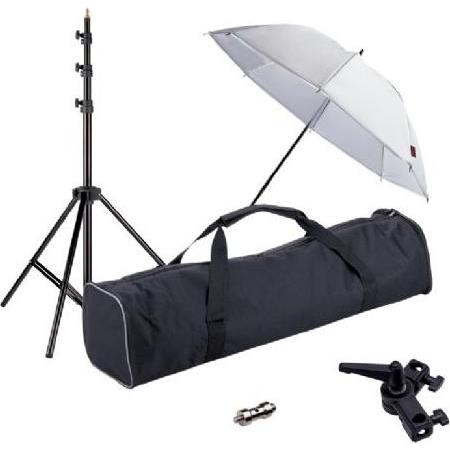 Thumbnail - Linkstar Strobist Set mit Reflexschirm UK-84T (Blitzgerät Ersatzteile), Blitzgerät Zubehör, Schwarz, Weiss