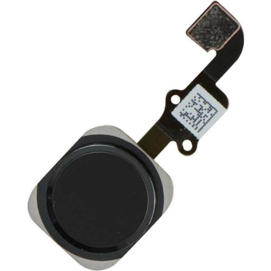 Foxconn iPhone 6 Home Button Flexkabel mit Home Knopf und Gummiring schwarz (iPhone 6), Mobilgerät Ersatzteile, Schwarz