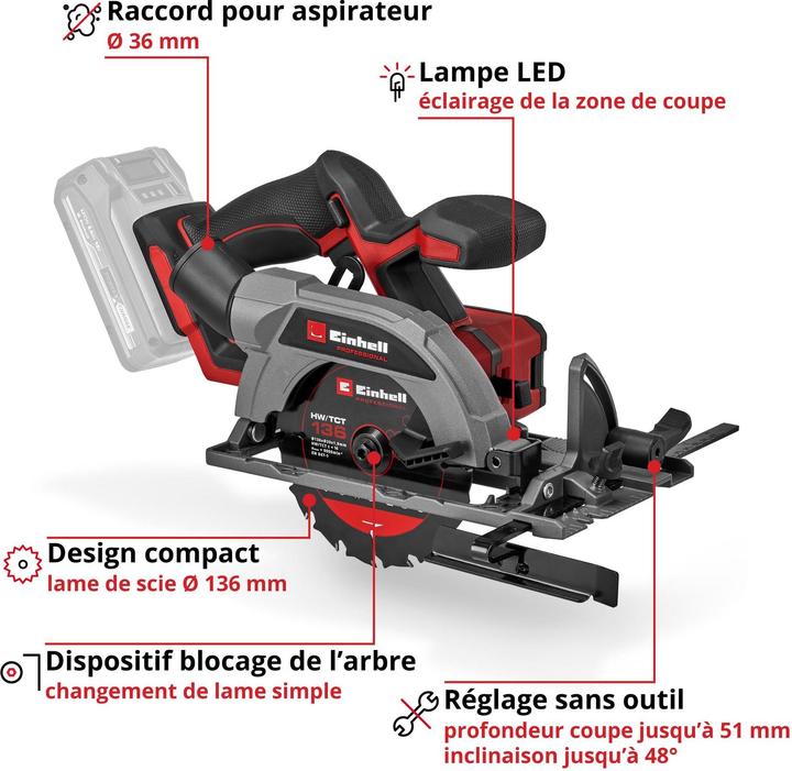 Immagine prodotto Einhell TP-CS 18/136-C
