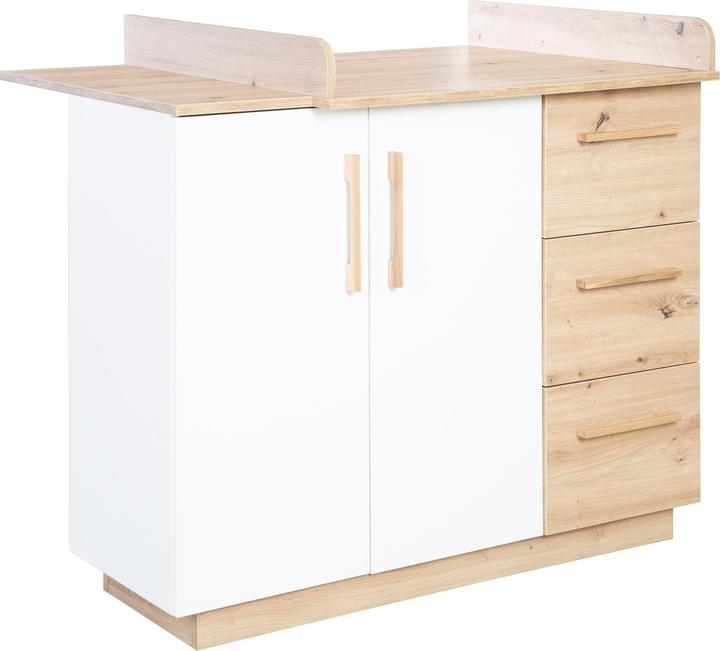 Image du produit Roba Set de chambre d'enfant Lion (Unité de changement, Lit de bébé, Armoires pour enfant)