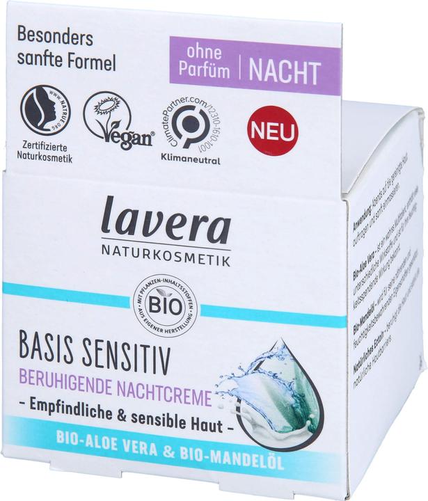 Produktbild Lavera Basis Sensitive (Augenpflege Crème, 50 ml, Nacht)