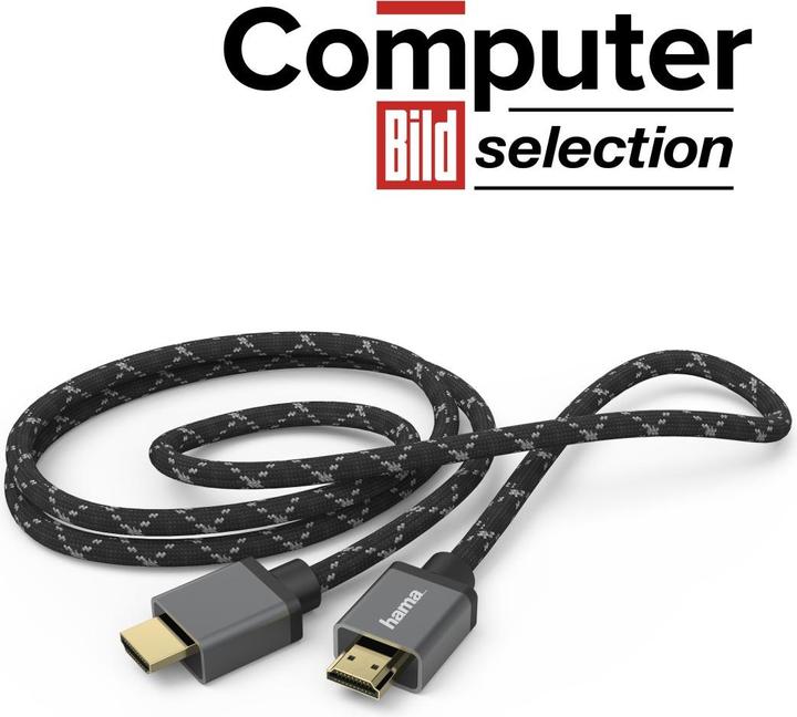 Productafbeelding Hama Ultra Hoge Snelheid HDMI™ kabel, gecertificeerd, mannelijk-mannelijk, 8K, aluminium, 5,0 m (5 m, HDMI, 2.1b)