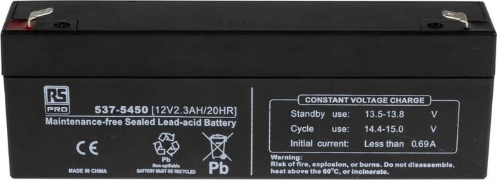 Produktbild RS PRO RS Sealed lead-acid battery,12V 2.3Ah (12 V, 2300 mAh)