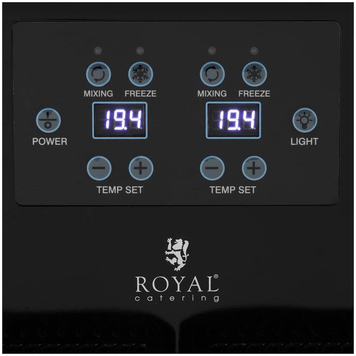 Produktbild Royal Catering Slush-Maschine Slushy Maker Slush-Eismaschine Slush Ice Maschine 2 x 3 l 380 W