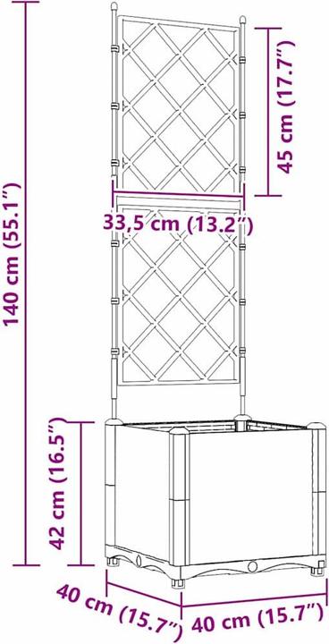 Produktbild vidaXL Outdoor-Pflanzgefäss