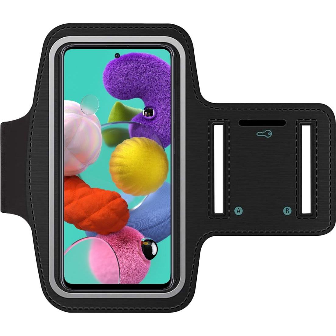 Thumbnail - SmartFitness Samsung Galaxy A51 4G Handy Sport Armband, Smartphone Sportarmband, Schwarz
