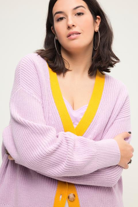 Produktbild Studio Untold Strickjacke, oversized, Colorblende, Langarm (58)