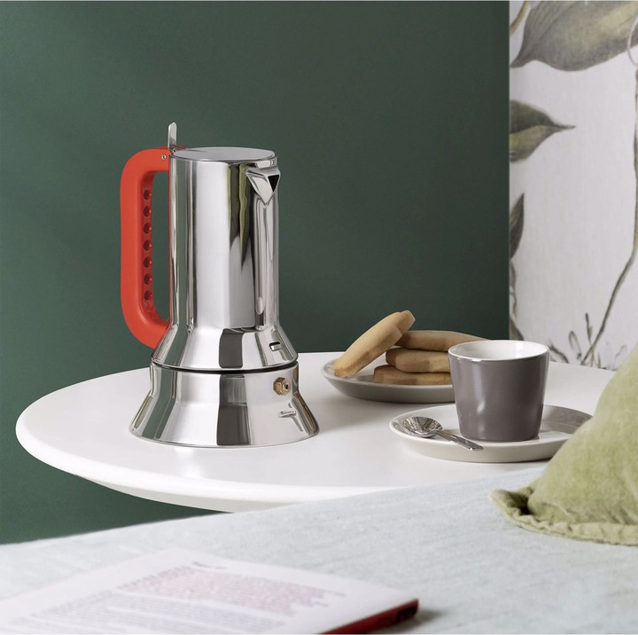 Immagine prodotto Alessi Caffettiera per espresso 9090 per 3 tazze Grigio Acciaio (3 T.)