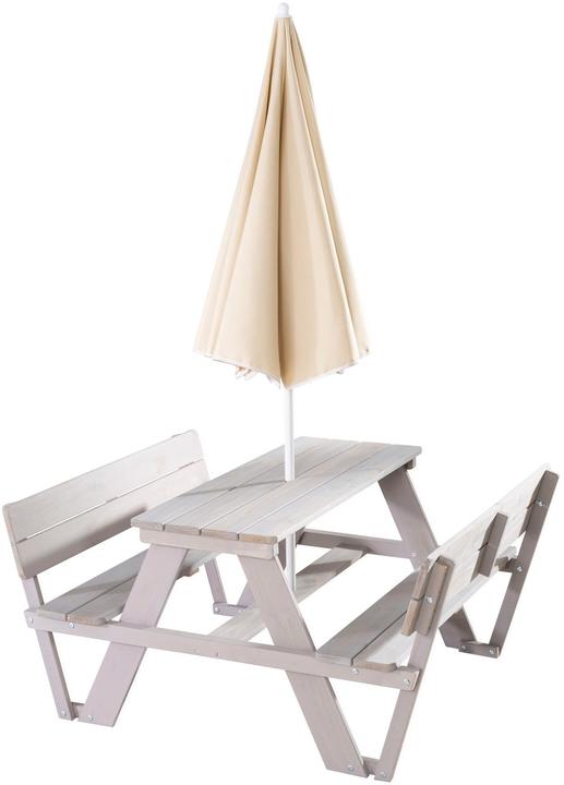 Actual product image Roba Children's seating group 'PICKNICK for 4' Outdoor +, with backrest, with umbrella set