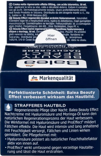 Actual product image dm Balea Beauty Effect night cream