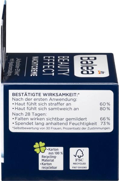 Actual product image dm Balea Beauty Effect night cream