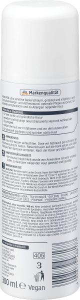 Immagine prodotto dm Balea MEN Schiuma da barba Ultra Sensitive (300 ml, Schiuma da barba)