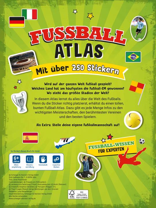 Image du produit Atlas du football. Avec plus de 250 autocollants