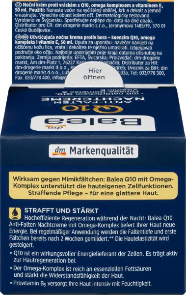 Image du produit dm Balea Q10 anti-rides (50 ml, Crème de nuit)