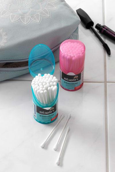 Produktbild dm ebelin Wattestäbchen Reisebox