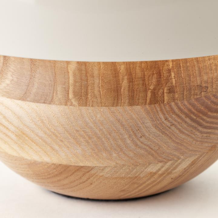 Productafbeelding Brilliant Nalam tafellamp 20cm hout licht/grijs Afmeting: 20,2x20 (E14)