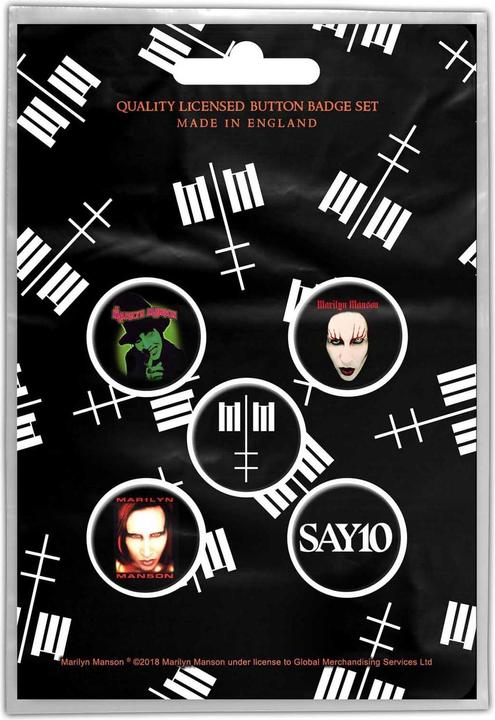 Immagine prodotto Universal Textiles Set di spille a croce da 5 pezzi in plastica e metallo con logo