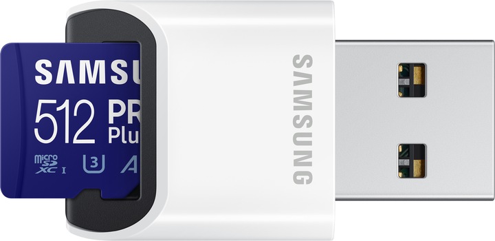 Actual product image Samsung PRO Plus und Reader (512 GB, microSDXC, U3, UHS-I)