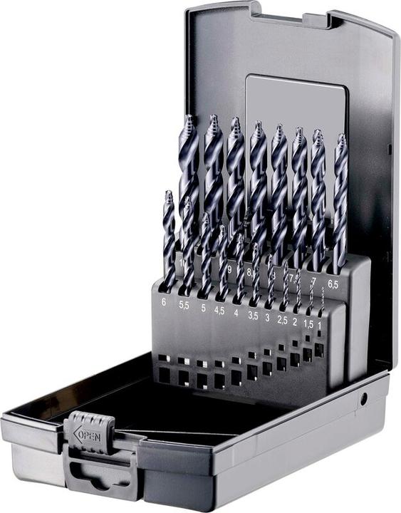 Produktbild Fortec Spiralbohrerset HSS-G mit TiAlN-Stufenspitze (2.5 Millimeter)