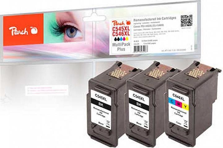 Produktbild Peach Tintenset 2x Black, 1x Tricolor (BK, C, M, Y)