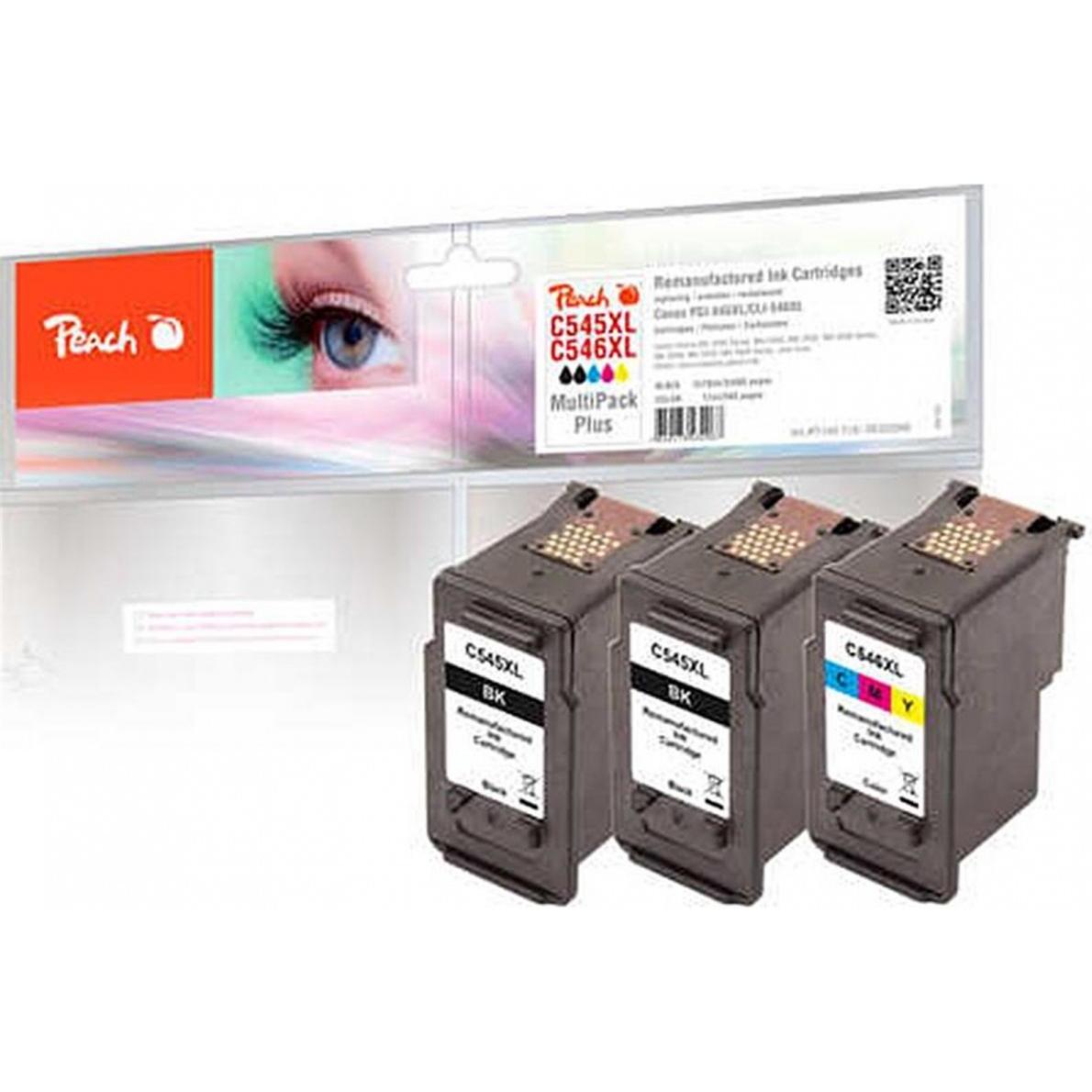 Thumbnail - Peach, Druckerpatrone, Tintenset 2x Black, 1x Tricolor (M, BK, C, Y)