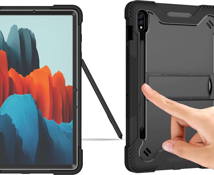 Produktbild Cazy Stossfest Hülle Kompatibel mit Samsung Galaxy Tab S8 - Schutz Fallfest Hülle - mit Stand Funktion 3 (Galaxy Tab S8)