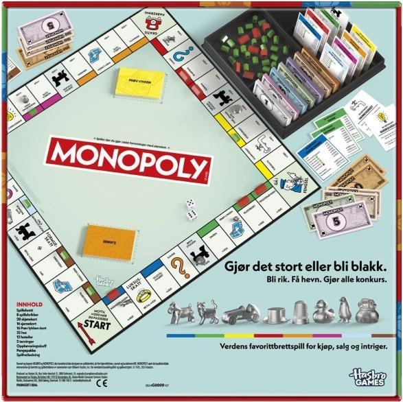 Actual product image Hasbro Monopoly Classic Refresh 90 Year (NO)