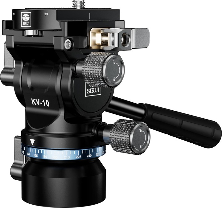Productafbeelding Sirui KV-10 Mini vloeistof video pan head met Arca Swiss Quick Release en waterpasvoet (Videokop)