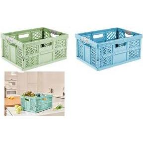 keeeper, Box portaoggetti, Profi-Klappbox eco lea, 32 Liter, gras green Tragkraft: 30 kg, Softgriffe, Material: (32 l)