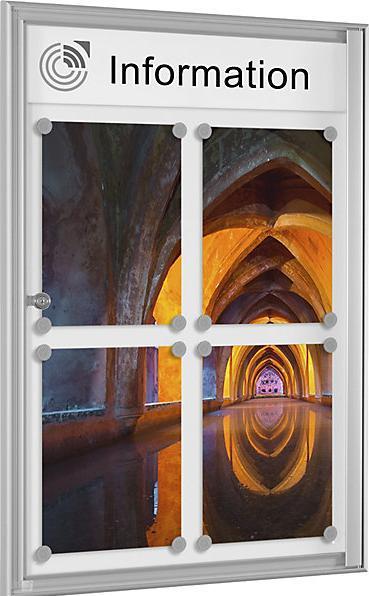 Image du produit Schaar-Design Vitrine simple BASIC (Tableau noir, 76 x 50 cm)