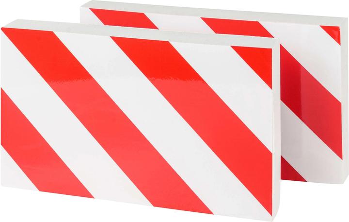 Actual product image CarComfort Garage wall protector, 2 pieces Car door edge protector self-adhesive 32x20x4 cm red/white