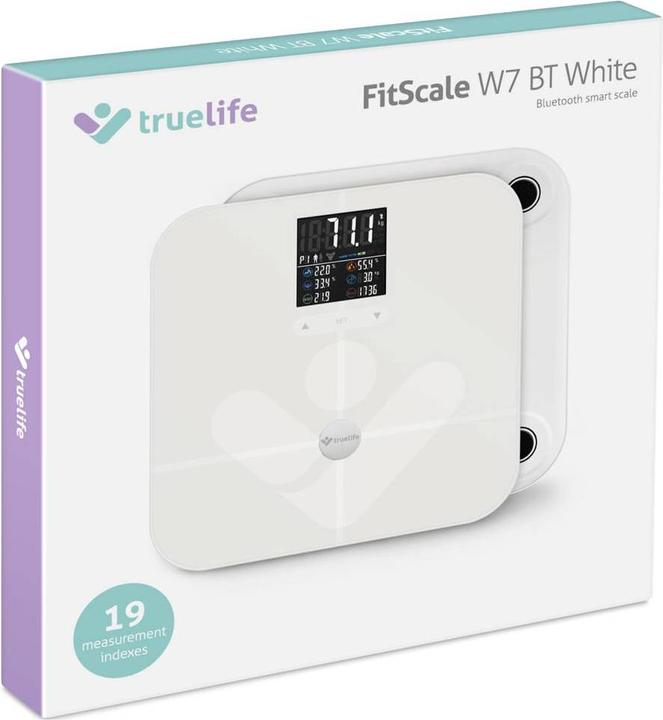 Productafbeelding Truelife Personenweegschaal max. 180 kg FitScale W7 BT wit detailhandel (180 kg)