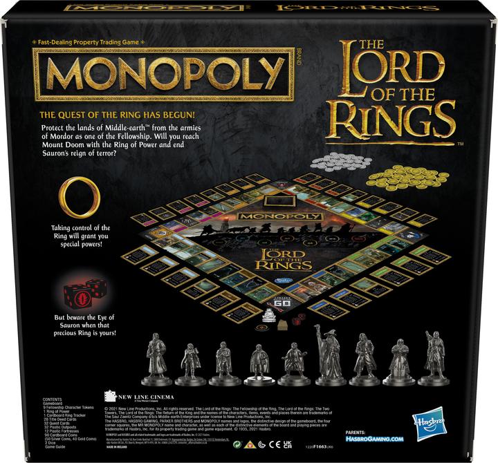 Produktbild Monopoly Der Herr der Ringe (Englisch)
