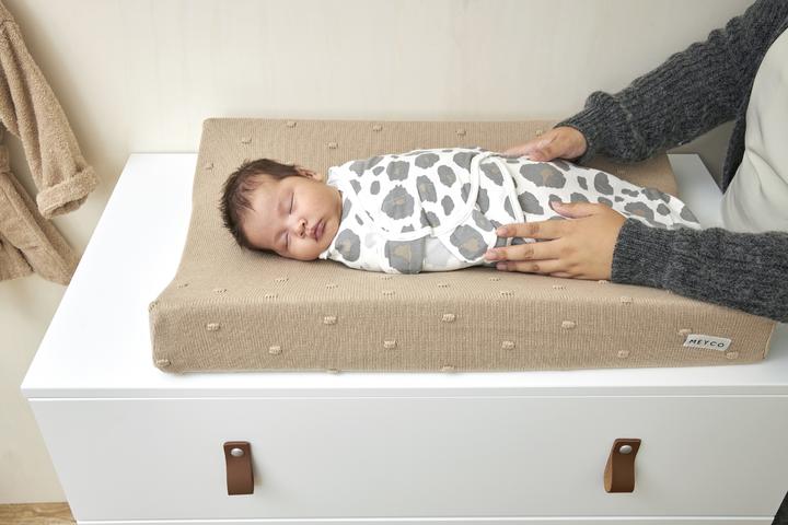 Image du produit Meyco Housse pour matelas à langer Mini Knots - sable - 50x70cm (50 x 70 cm)