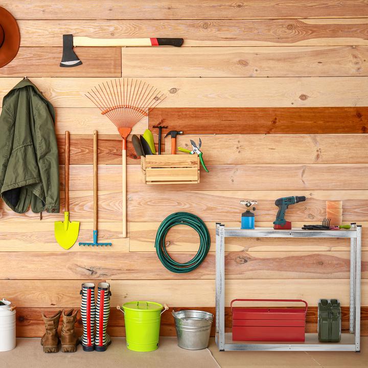 Actual product image Relaxdays 2x heavy duty shelving
