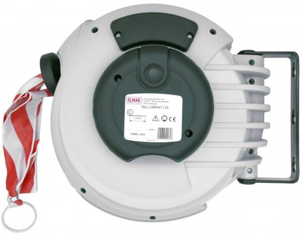Actual product image Elmag - Autom. Aufroller mit Absperrband Roll Compact, mit 20 m rot/weissem Band